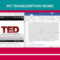 MY TRANSCRIPTION WORK