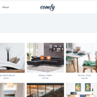 Comfy Store Products Page