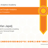 Advance Google Analytics certificate