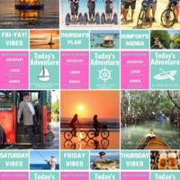 TRAVEL BOOKING INSTAGRAM GRID