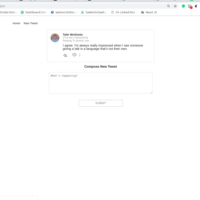 Mini Twitter Clone - ReactJS