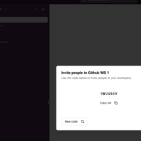 After clicking on the invitation link - copy / generate code