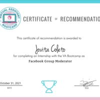 Certificate of Recommendation