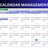 Calendar Management scheduling tasks and deadlines