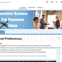 I designed custom form to collect lient preferences