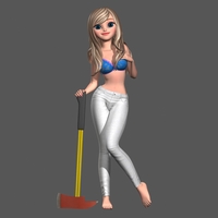 stylized girl 4