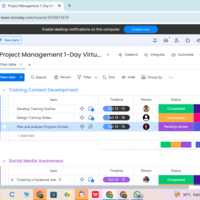 Project Management using Monday.com