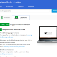 HQRaja PageSpeed Insights Desktop