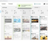 Scheduling posts using Hootsuite