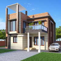 Bunglow 3d exterior