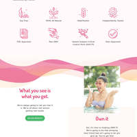 Diet supplement eComm website design, and html/css build