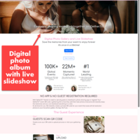 Digital photo album for wedding guests