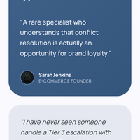Testimony from some of my clients
