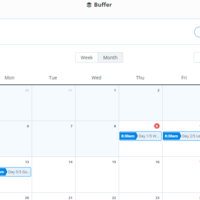 Social Media Posts Scheduling Buffer
