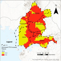 Map created through spatial analysis
