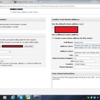 Amazon Process on how to create return label