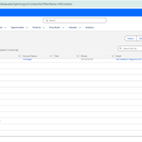 Contacts creation in Salesforce