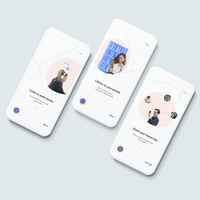 Onboarding screens of a library app