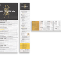 Monthly Calender for the Zurich OperaHouse
