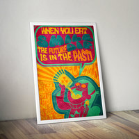 Poster based on psychedelic art (mockup).