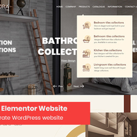 Corporate WordPress website using Elementor