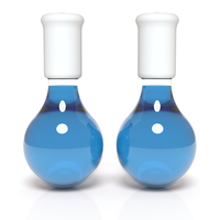 Render of glass globes