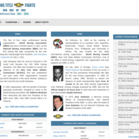 Website http://www.boxingtitlefights.com/