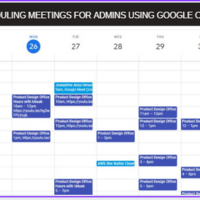 Calendar management using google calendar