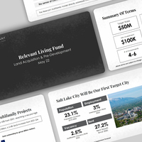 $50M Fund LP pitch deck for a real estate development fund