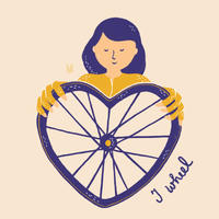 T-shirt illustration for bike lovers