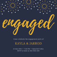 Invite for engagement party