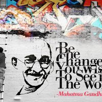 "Be the Change" Poster