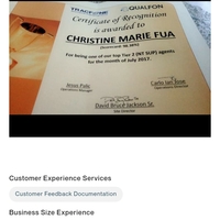 TOP CUSTOMER SERVICE REPRESENTATIVE