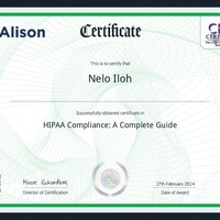 HIPAA Guide Certificate