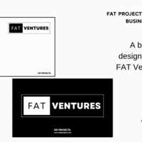 A business card I created for FAT Ventures / FAT Projects.