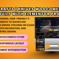 Shani Crafts Knives Store Built With Elementor & WooCommerce