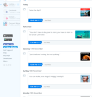 Social media posts using buffer and canva