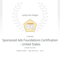 Amazon Sponsored Ads Certification