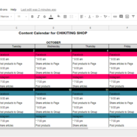 Content Calendar