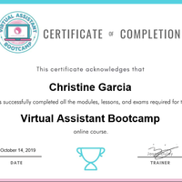 VA Bootcamp Training Certificate