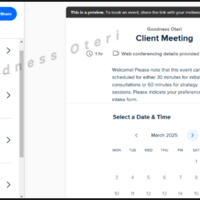 Appointment Scheduling using Calendly 