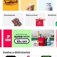 Look and feel of the app showing the Super Week campaign