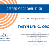VA CERTIFICATE