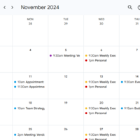 Calendar Management for a Corporate Executive