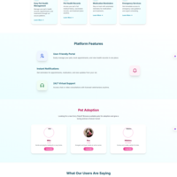 Veterinary Landing Page 