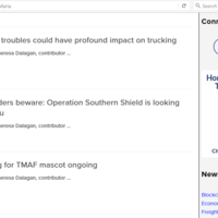 Newsletter articles I contributed to Freight Waves
