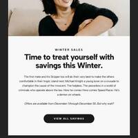 Winter Promotional Email Campaign Design (Mailchimp)