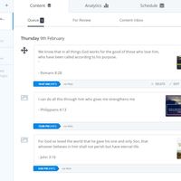 Social Media Management via Buffer