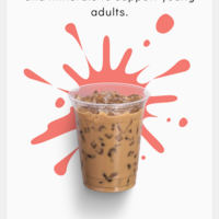 A package description of a chocolate drink for a company