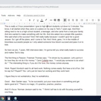Transcribed a seminar ideo